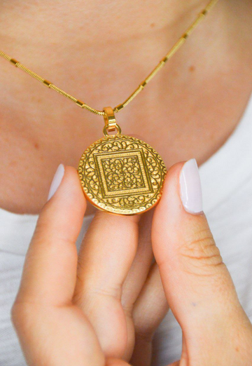 Golden Mandala Necklace